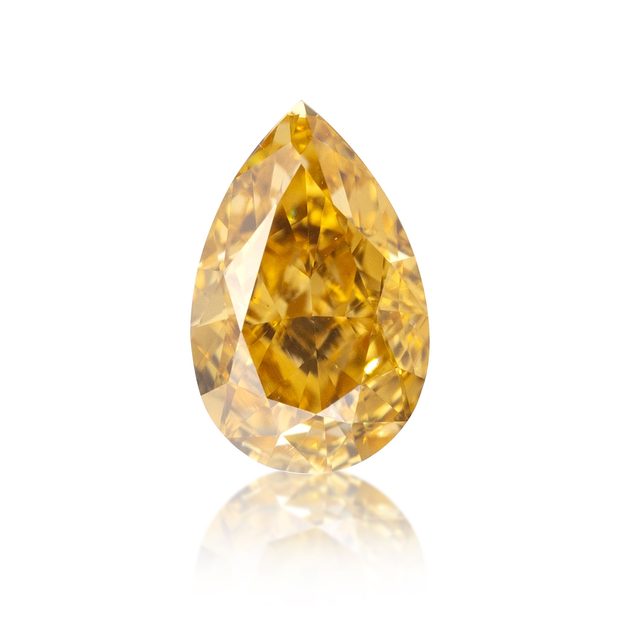 Diament 0.36 ct Fancy Deep Orangey Yellow/VS1