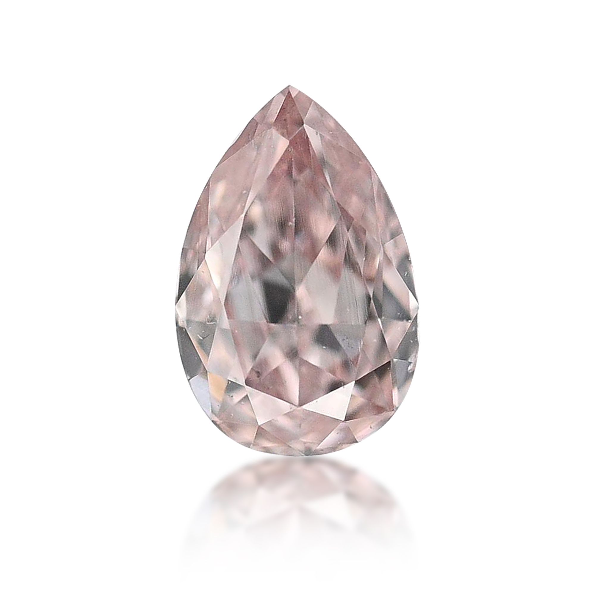 Diament 0.11 ct Fancy Orangey Pink/