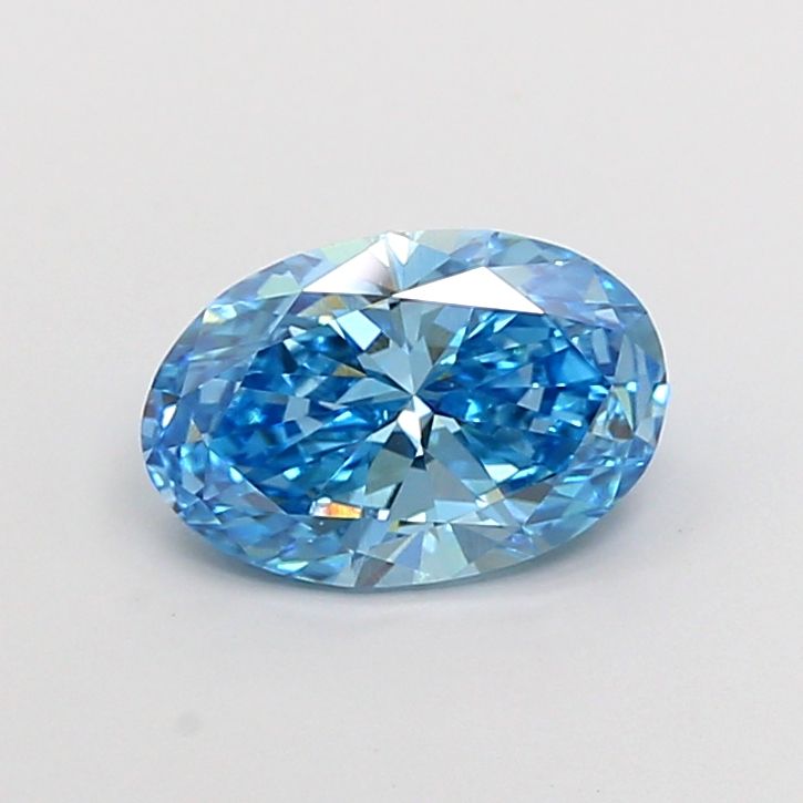 1.51 CT Fancy Vivid Blue OVAL