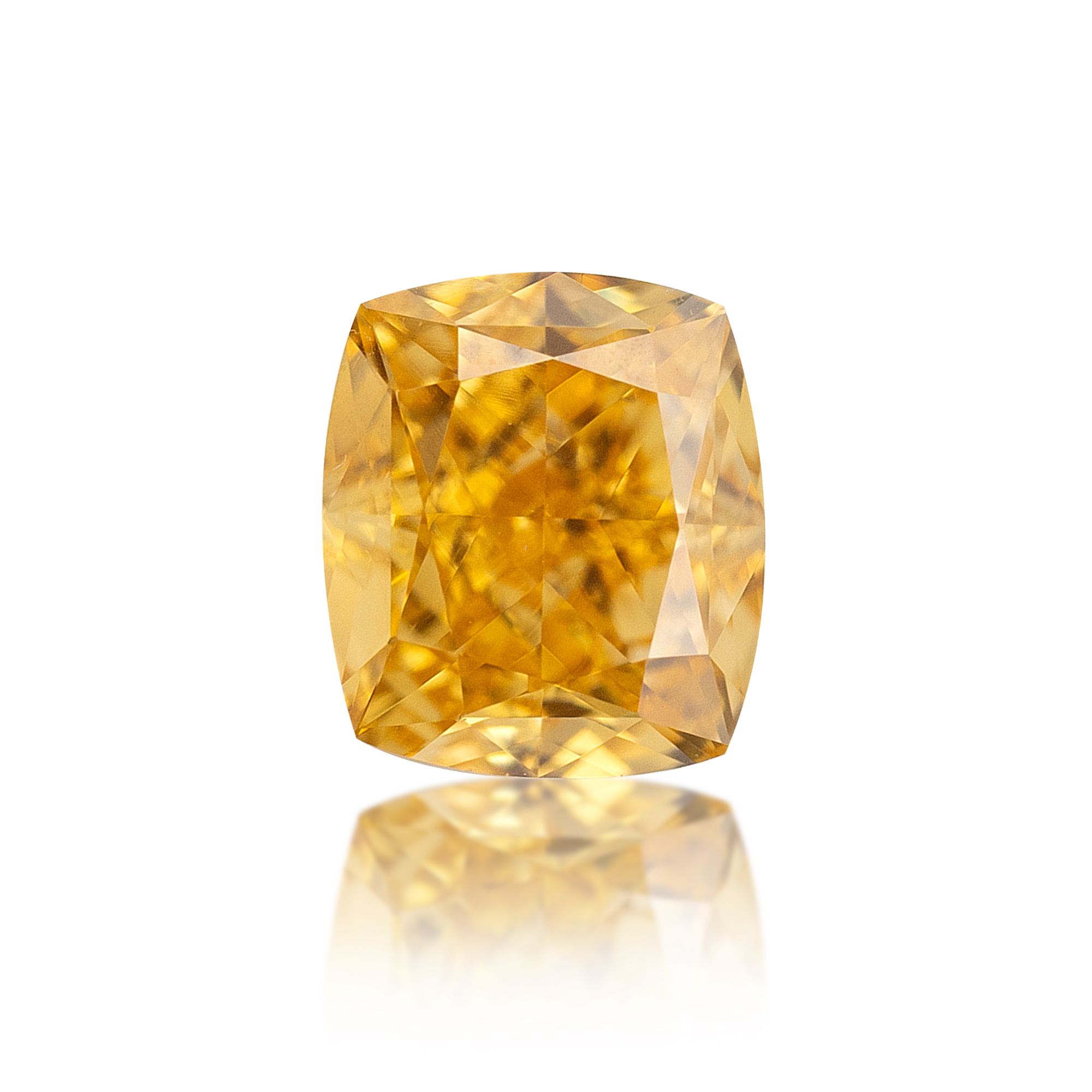Diament 0.32 ct Fancy Intense Orange Yellow/VS1