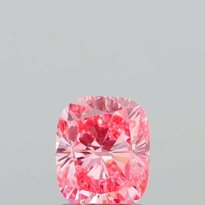 0.92 CT Fancy Vivid Pink CUSHION MODIFIED