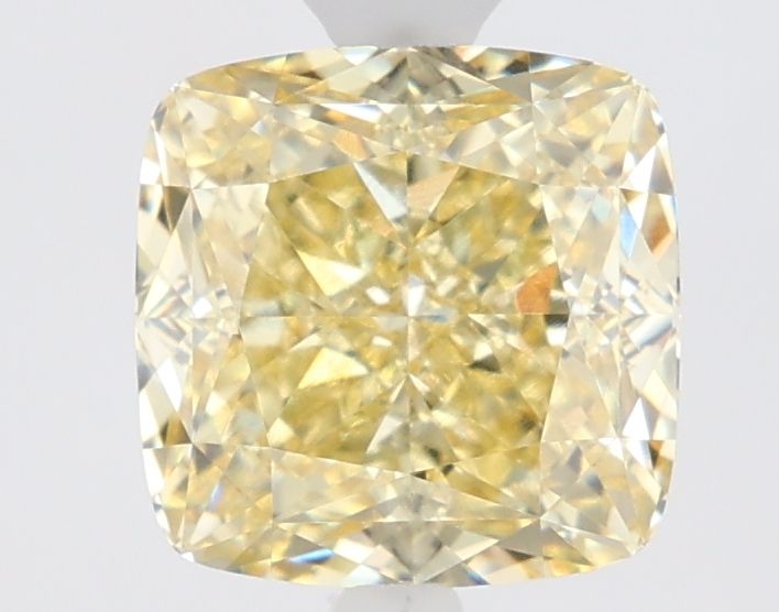 1.85 CT Fancy Yellow CUSHION MODIFIED