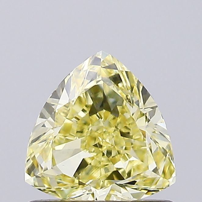 0.7 CT Fancy Yellow TRIANGULAR