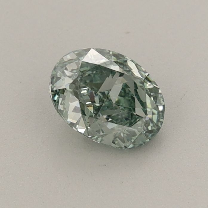 0.53 CT Fancy Vivid Green OVAL