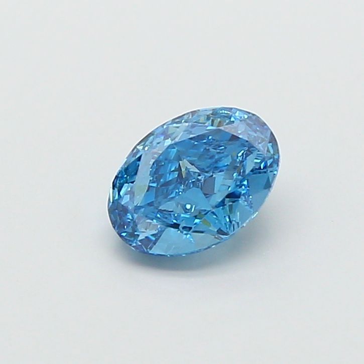 1.51 CT Fancy Vivid Blue OVAL