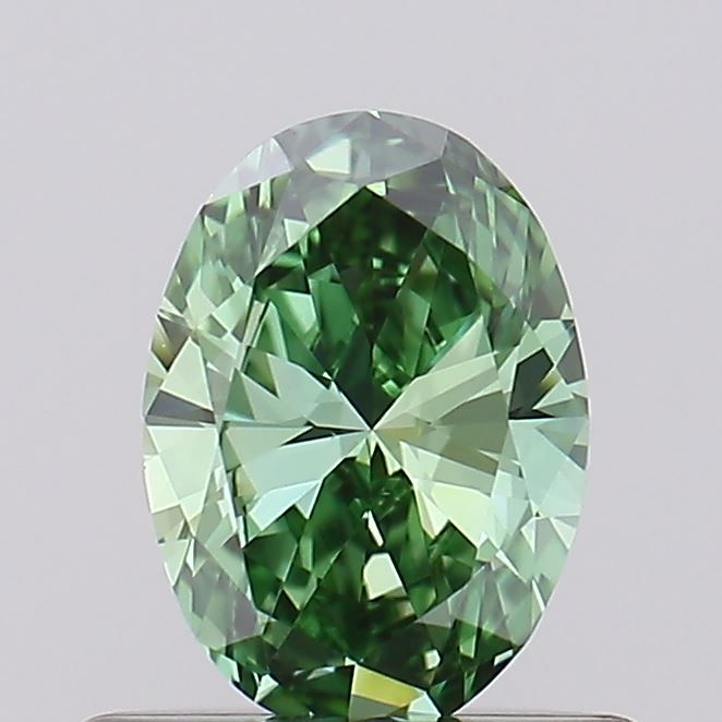 0.47 CT Fancy Vivid Green OVAL