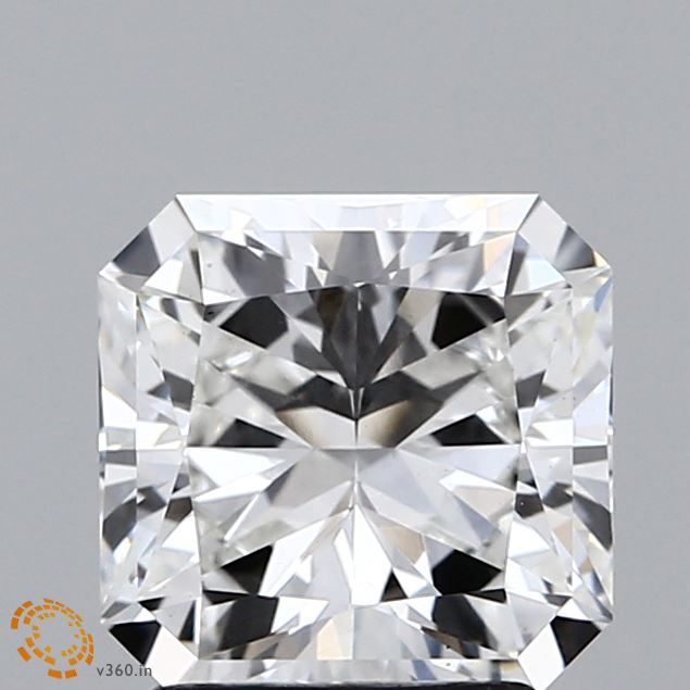 2.1 ct lab-grown Square radiant Diamond