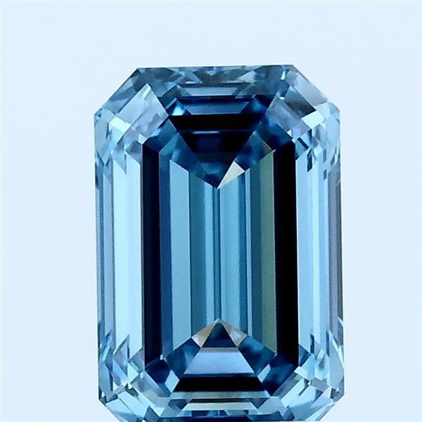 1.53 CT Fancy Vivid Blue EMERALD