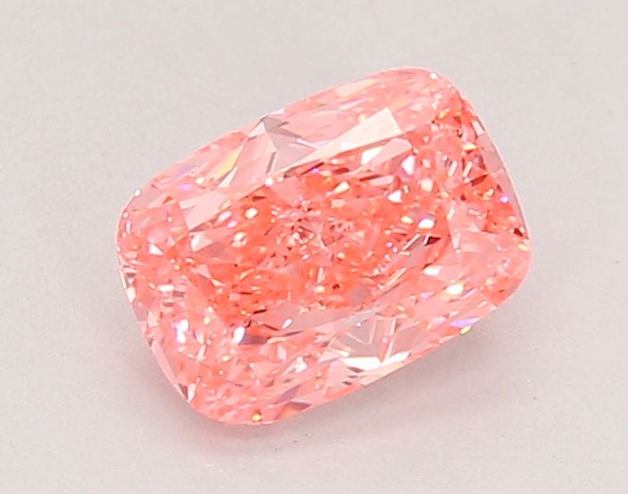1.09 CT Fancy Vivid Pink CUSHION MODIFIED