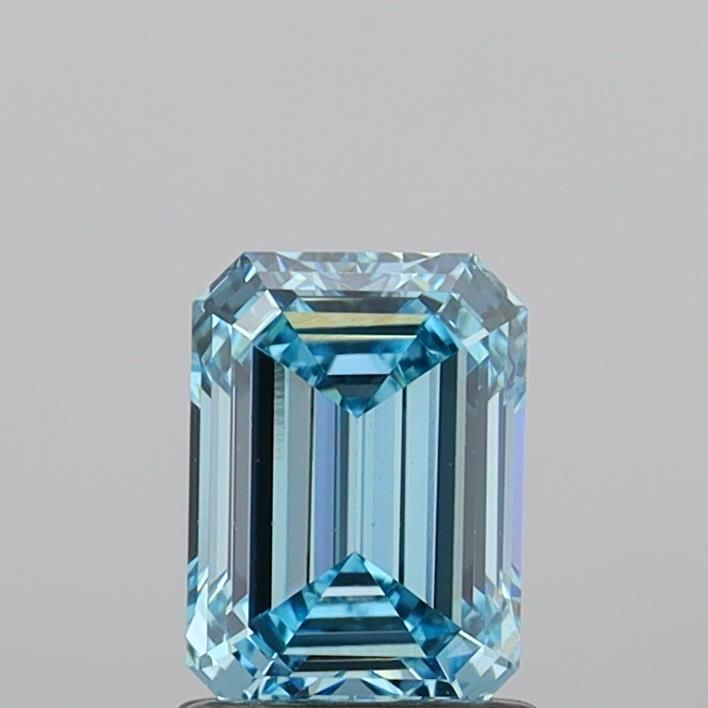 1.42 CT Fancy Vivid Blue EMERALD