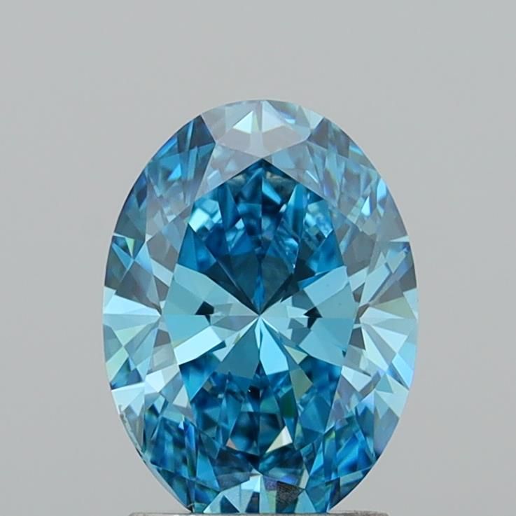 2.03 CT Fancy Vivid Blue OVAL