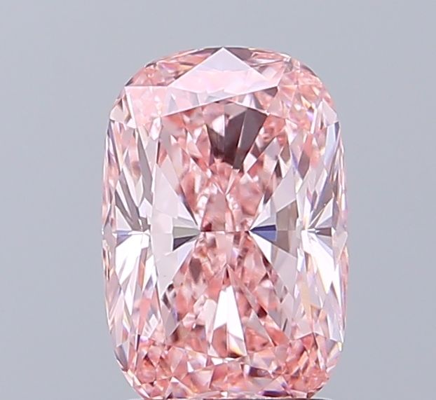 1.84 CT Fancy Vivid Pink CUSHION MODIFIED
