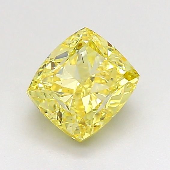 1.0 CT Fancy Intense Yellow CUSHION MODIFIED