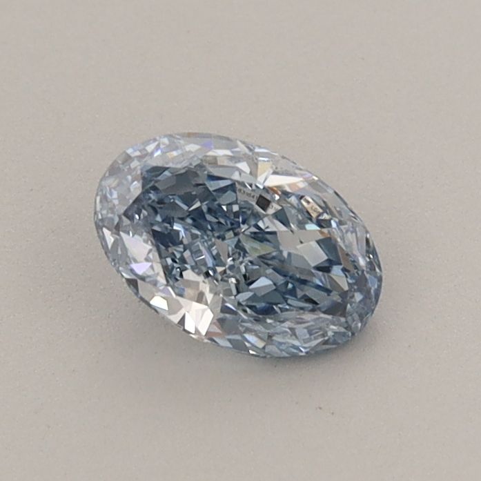0.45 CT Fancy Vivid Blue OVAL