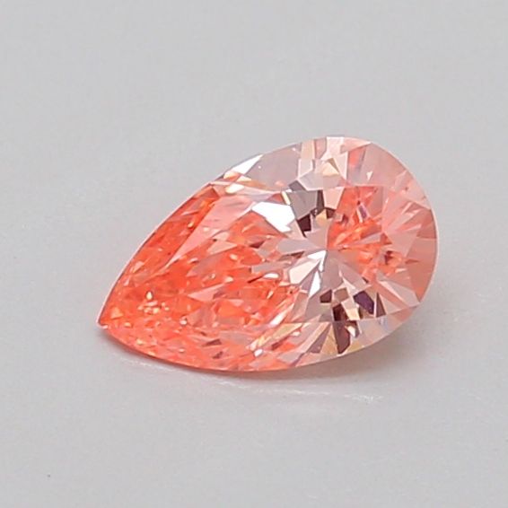 0.38 CT Fancy Vivid Pink Orange PEAR