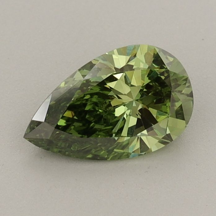 0.68 CT Fancy Vivid Green PEAR