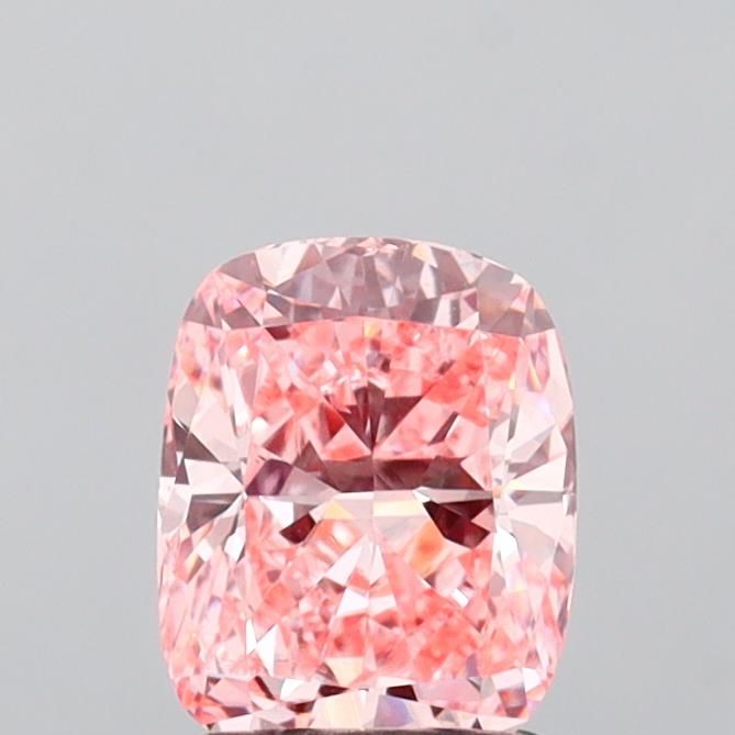 1.44 CT Fancy Vivid Pink CUSHION MODIFIED