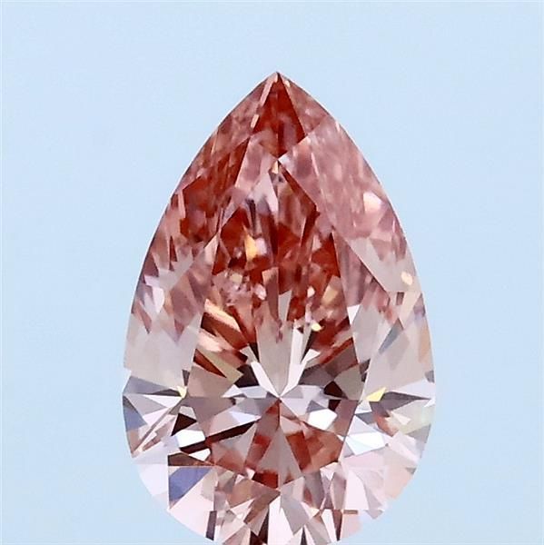 1.0 CT Fancy Intense Brownish Pink PEAR