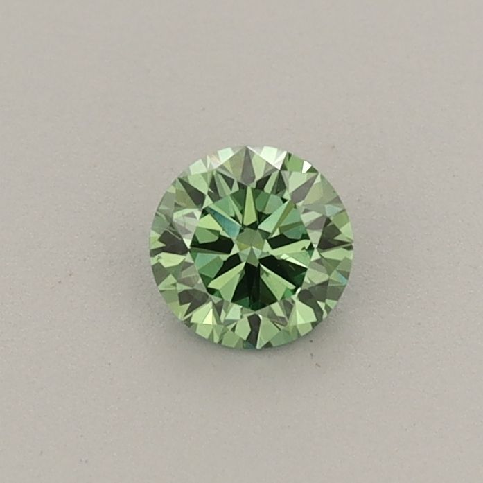 0.26 CT Fancy Vivid Green ROUND
