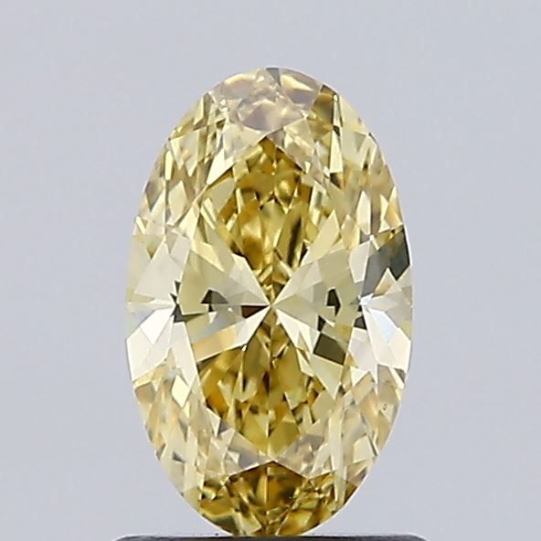 0.87 CT Fancy Yellow OVAL