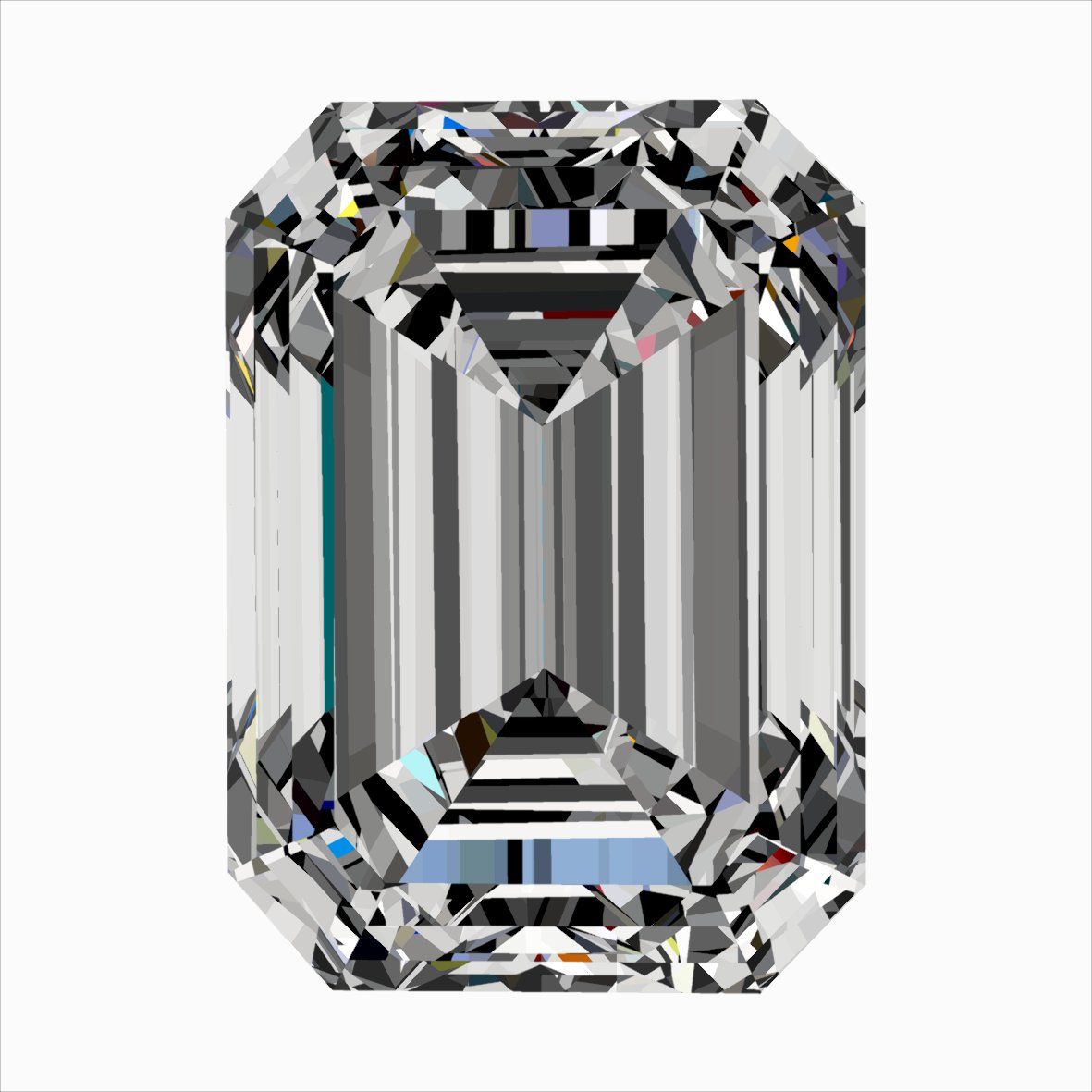 0.30 Carati H SI1 Smeraldo Diamante
