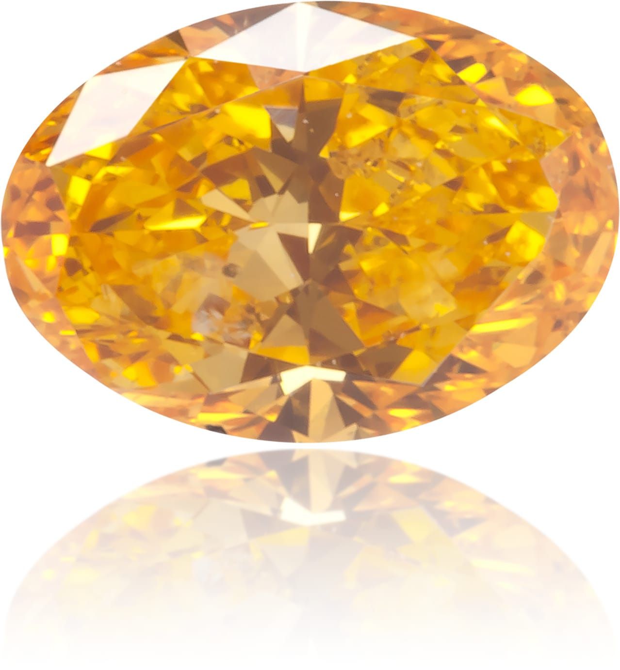 Diament 0.27 ct Fancy Vivid Yellowish Orange/I1