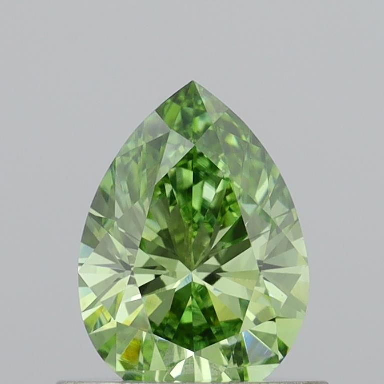 0.67 CT Fancy Vivid Green PEAR