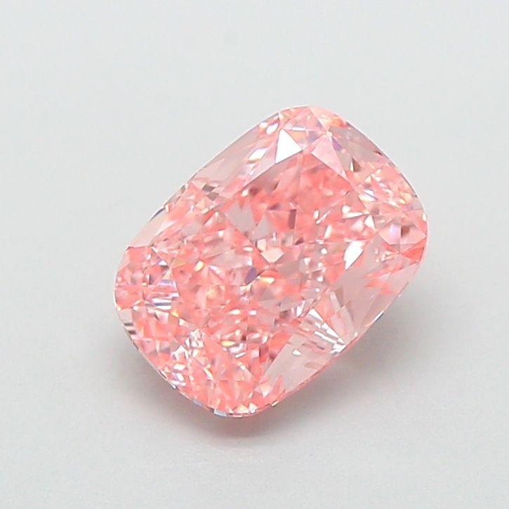 1.54 CT Fancy Vivid Pink CUSHION MODIFIED