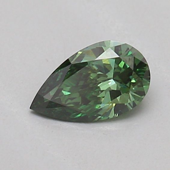 0.21 CT Fancy Vivid Green PEAR