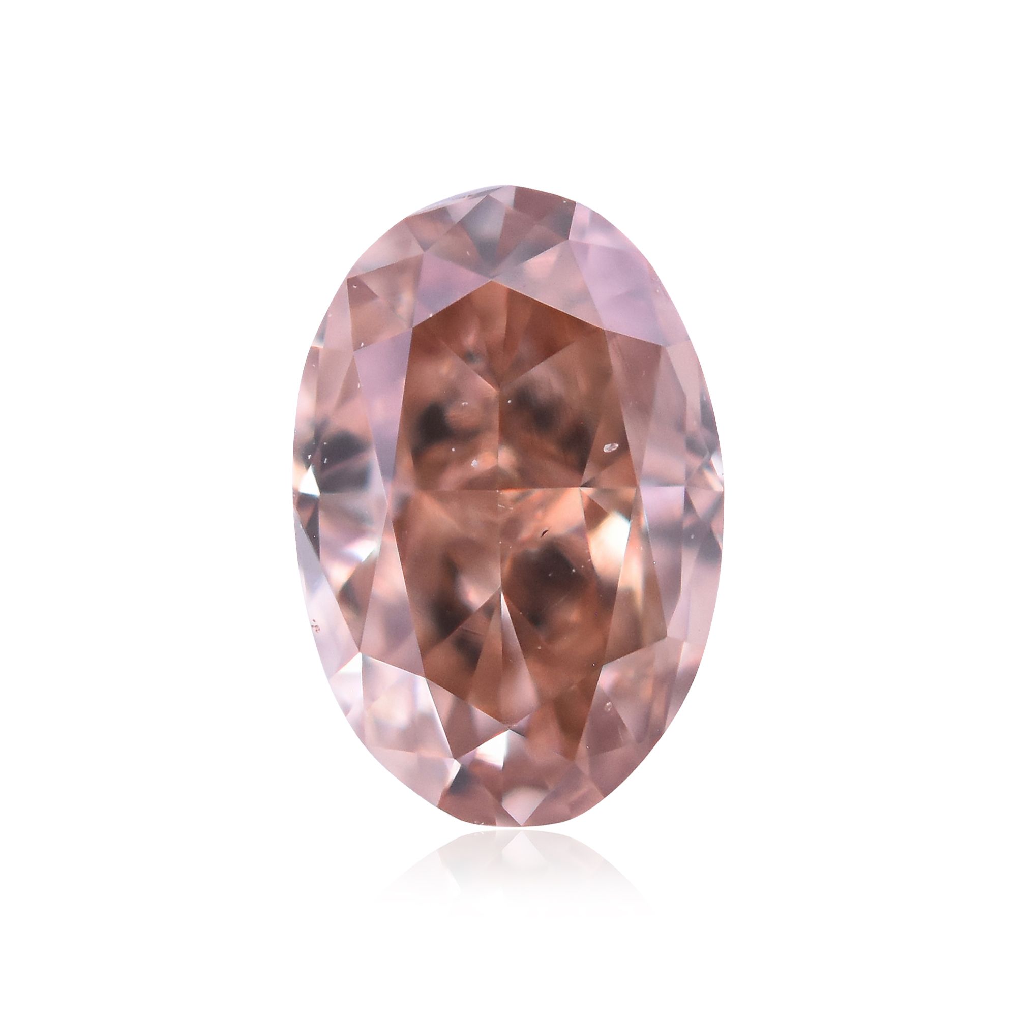 Diament 0.31 ct Fancy Deep Brownish Orangey Pink/VS2