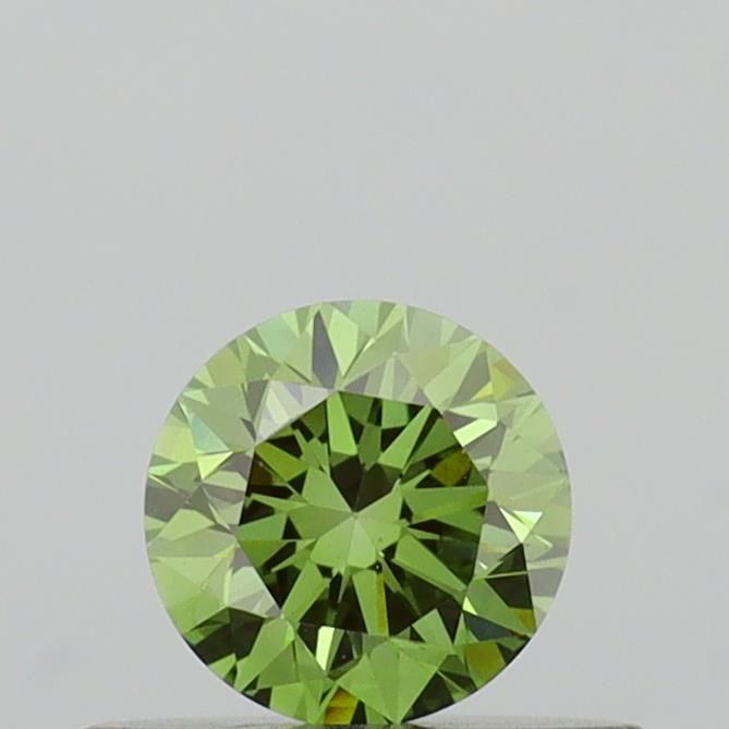 0.37 CT Fancy Vivid Green ROUND