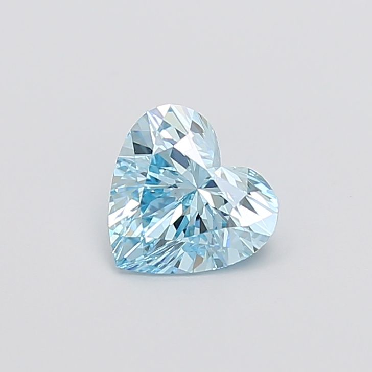 1.15 CT Fancy Vivid Blue HEART