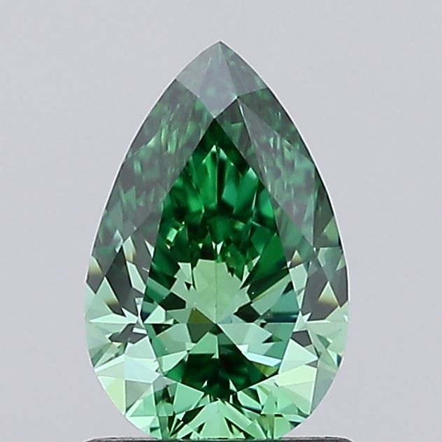 1.06 CT Fancy Vivid Green PEAR