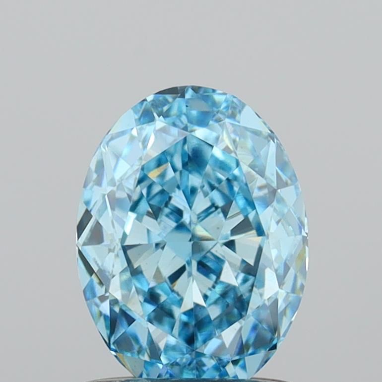 1.09 CT Fancy Vivid Blue OVAL