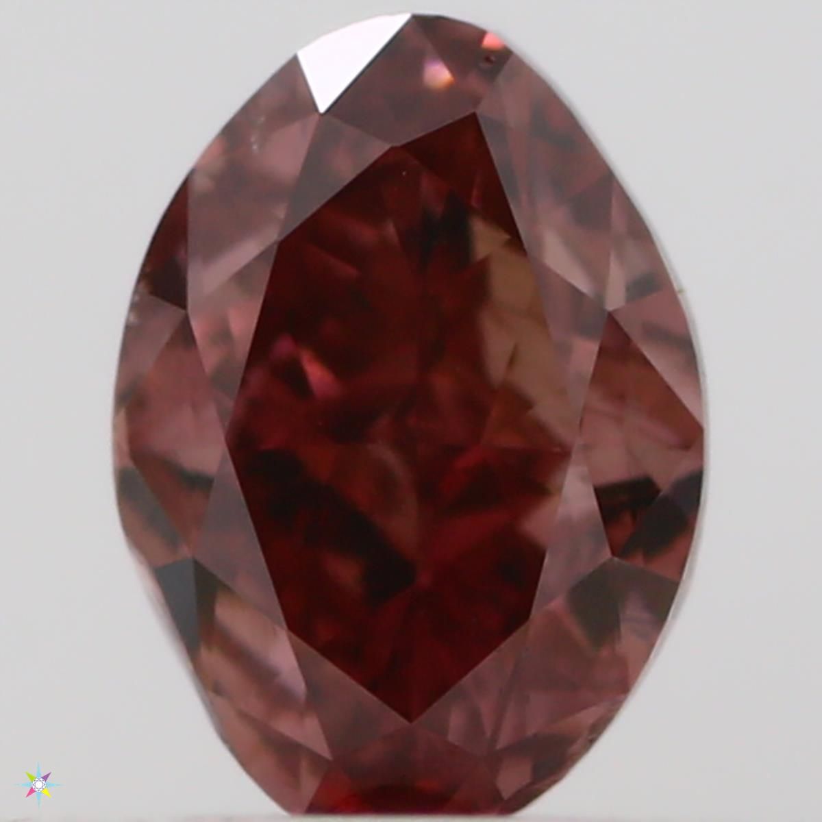 Diament 0.3 ct Fancy Deep Orangey Pink/VS2