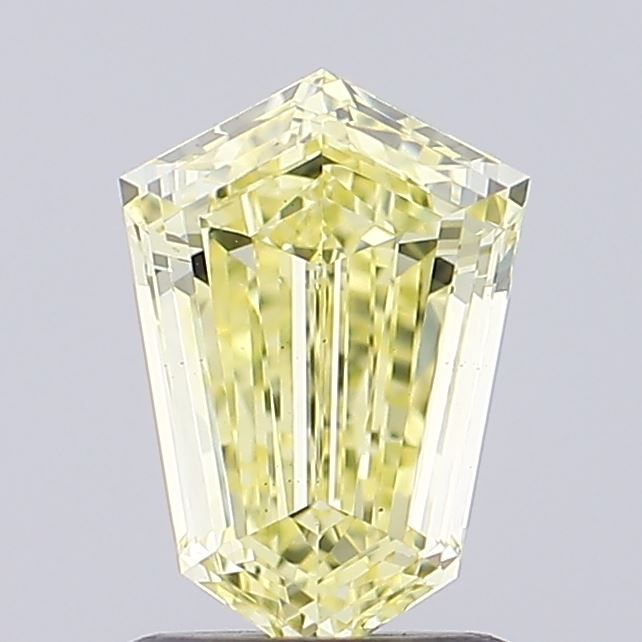 0.88 CT Fancy Yellow HEXAGONAL