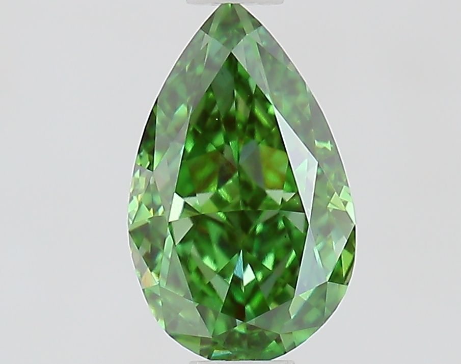 1.0 CT Fancy Vivid Green PEAR