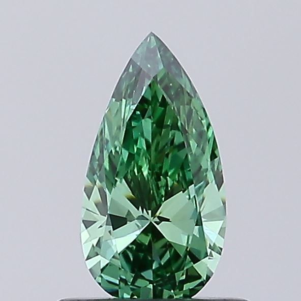 0.52 CT Fancy Vivid Green PEAR