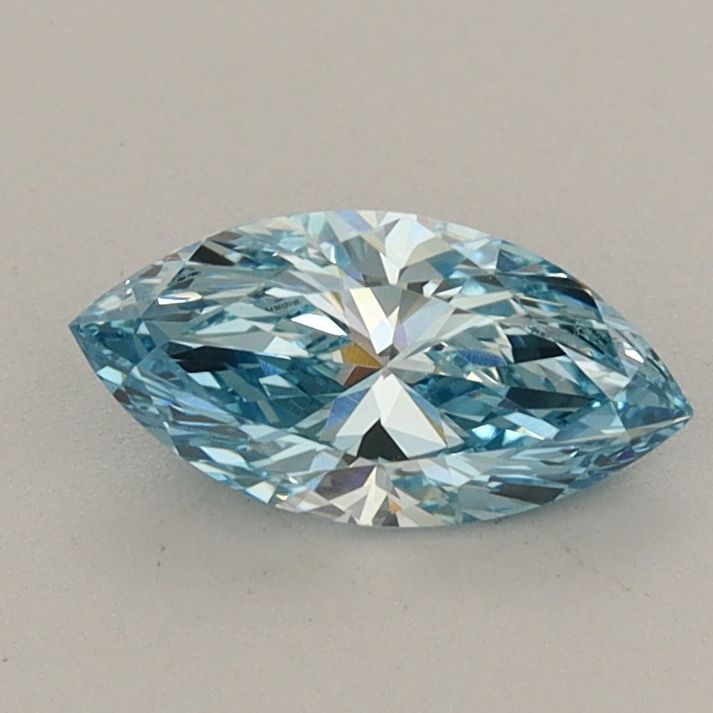 0.64 CT Fancy Vivid Blue MARQUISE