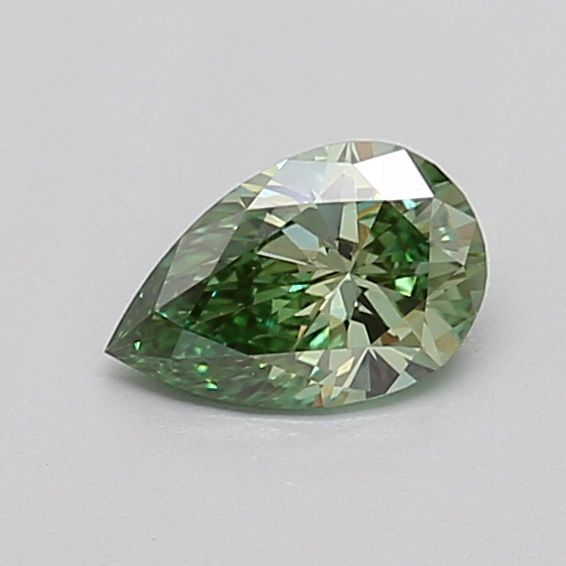 0.41 CT Fancy Vivid Green PEAR