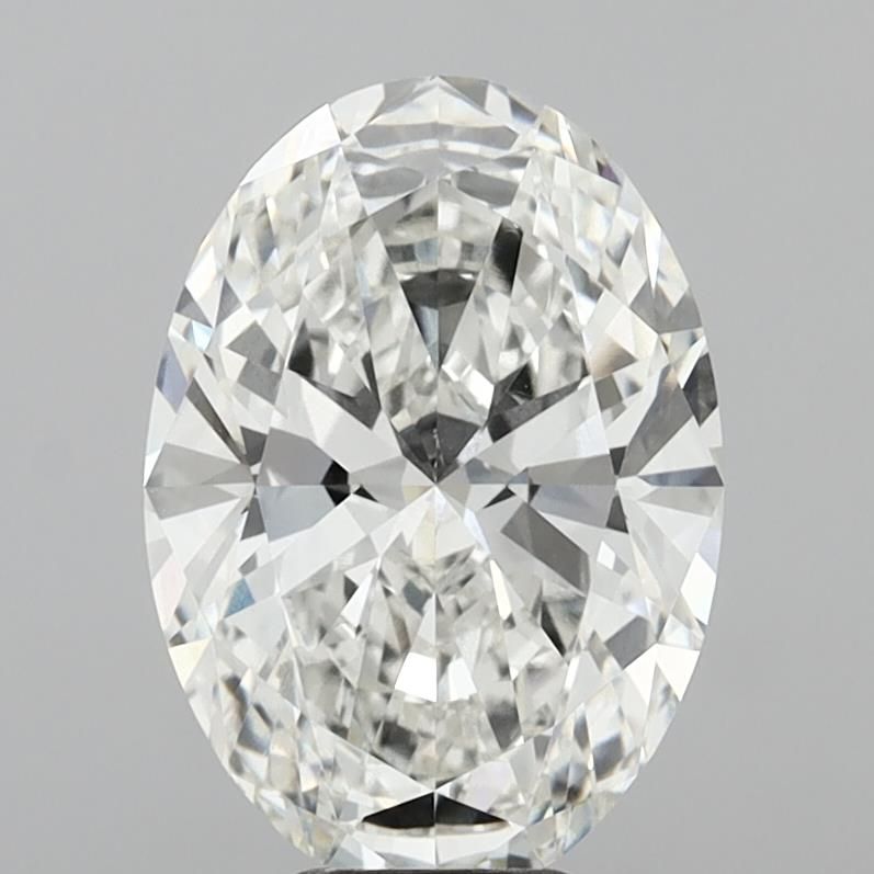 7.04 ct. oval Lab Grown Diamond front image
