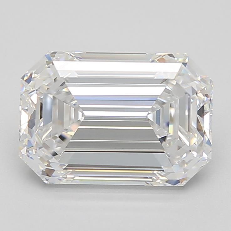 Diamant Émeraude 2.67 ct - Couleur D - Pureté VS2