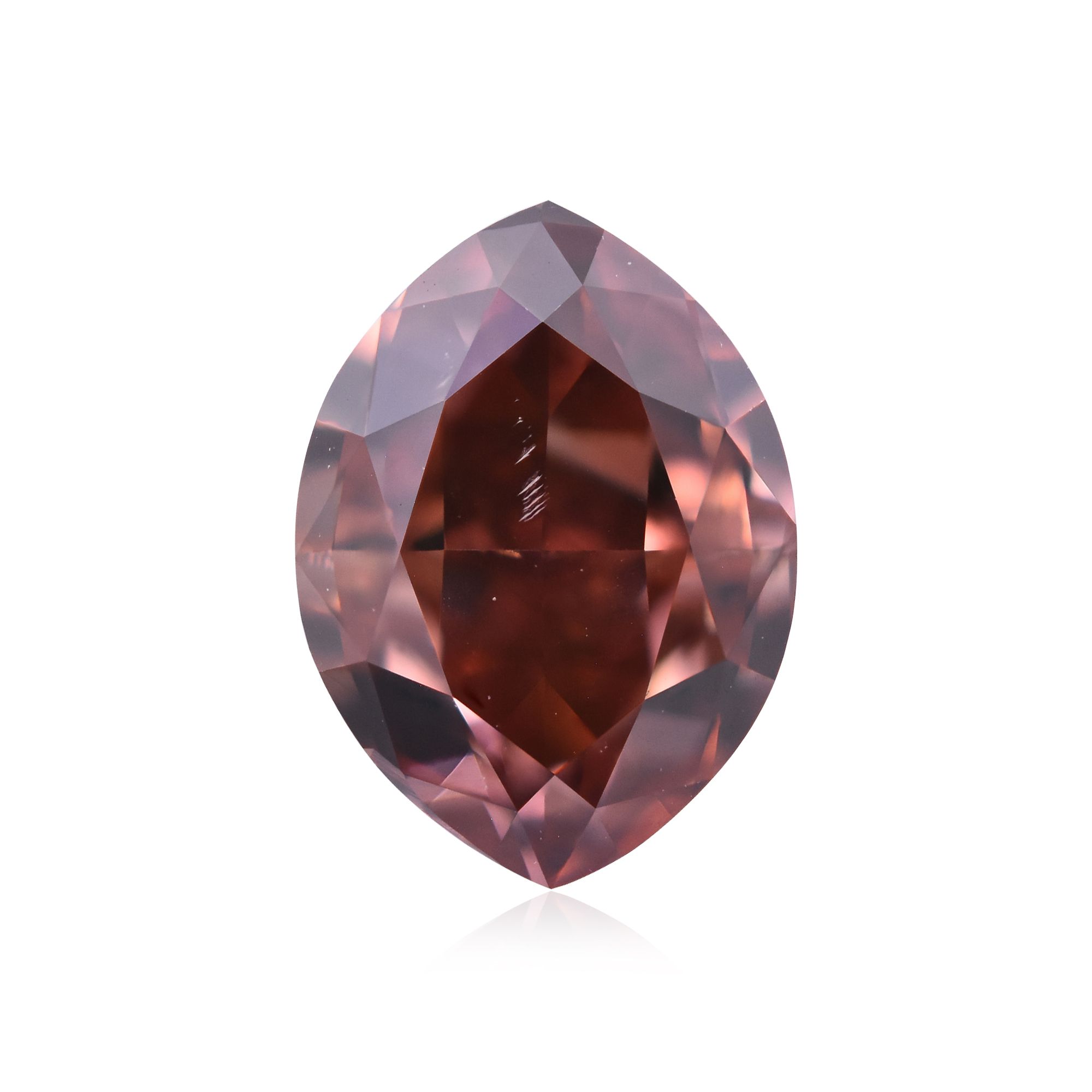 Diament 1.0 ct Fancy Deep Orangey Pink/SI1