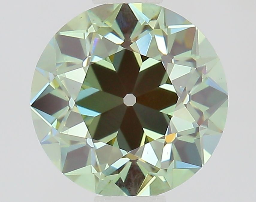 1.02 CT Fancy Vivid Green OLD EUROPEAN CUT