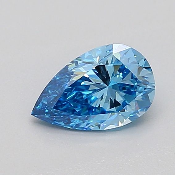0.56 CT Fancy Vivid Blue PEAR