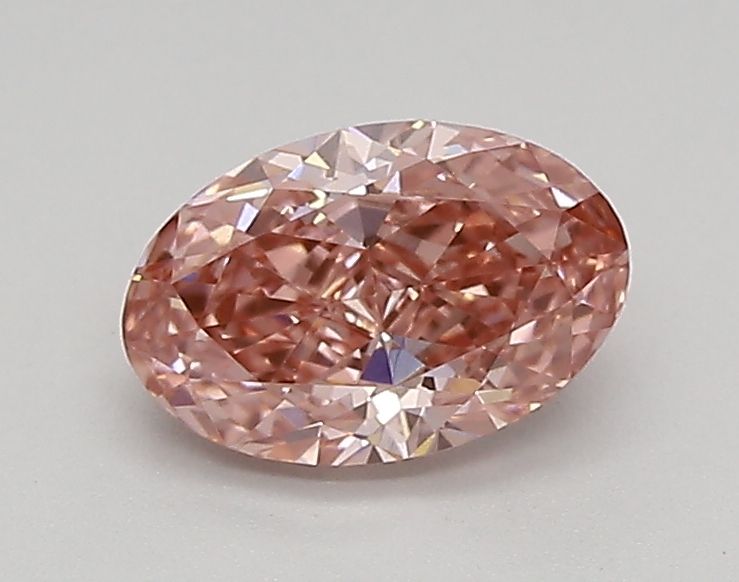 0.74 CT Fancy Vivid Pink OVAL