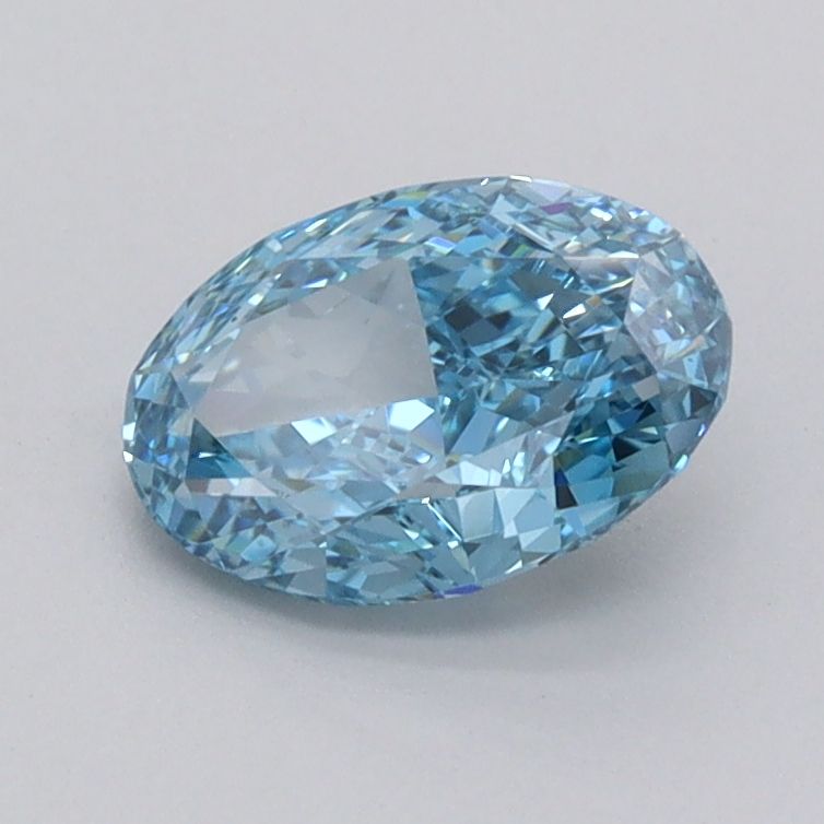 1.01 CT Fancy Vivid Blue OVAL