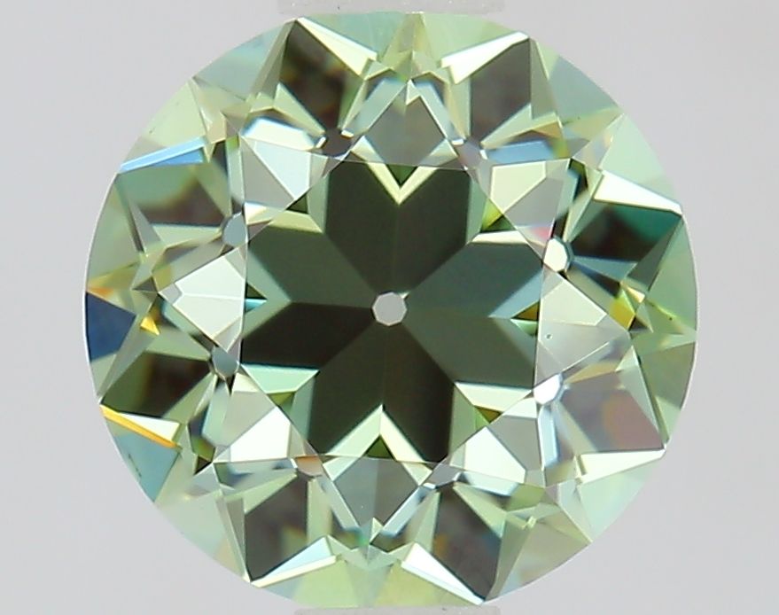 1.02 CT Fancy Vivid Green OLD EUROPEAN CUT