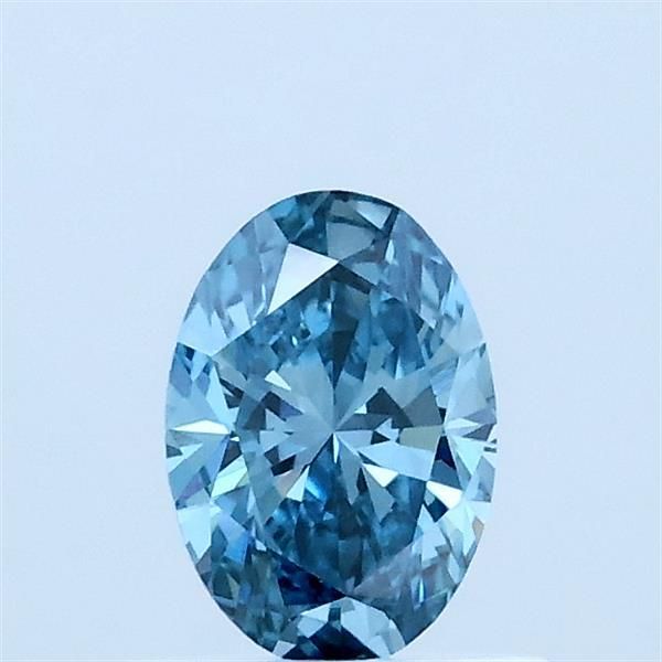 0.46 CT Fancy Vivid Blue OVAL