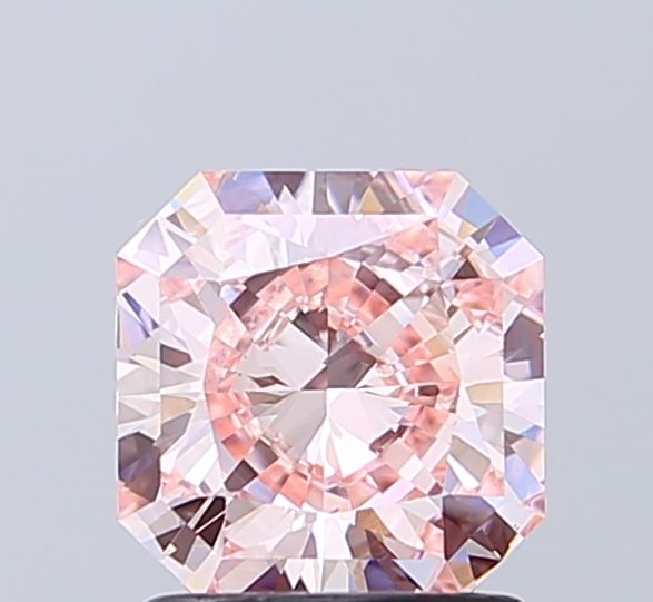 1.53 CT Fancy Intense Pink SQUARE RADIANT